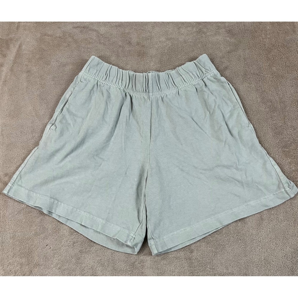 Pact Organic Shorts Women Size Small Mint Green 6" Preppy Relax EUC